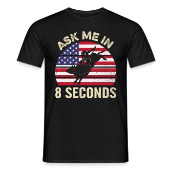 Bull Rider Farmings Yeehaw Howdy Cow Farmer Liebha - Männer T-Shirt - Schwarz - Vorne - AI Model Male 178 light (178cm)