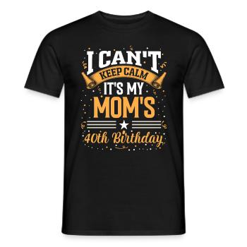 It lasted 40 years birthday humor Old people - Men's T-Shirt - black - Front - AI Model Male 178 light (178cm)