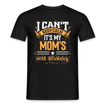 It cost me 60 years birthday humor alto - Men's T-Shirt - black - Front - AI Model Male 178 light (178cm)