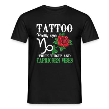 Sassy Capricorn Humor Steinbock Sternzeichen Gesch - Männer T-Shirt - Schwarz - Vorne - AI Model Male 178 light (178cm)