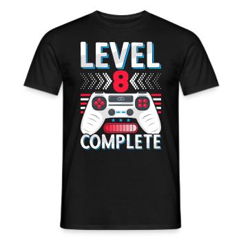 8ème anniversaire de mariage Cadeau Homme Femme Mari Femme - T-shirt homme - noir - Devant - AI Model Male 178 light (178cm)