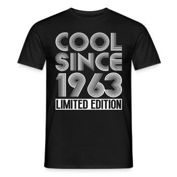 60th birthday born 1963 Cool Since 1963 - Men's T-Shirt - black - Front - AI Model Male 178 light (178cm)