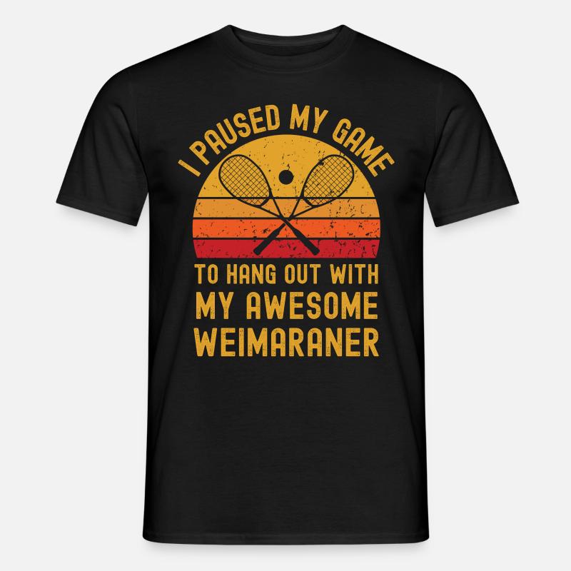 Squash und Weimaraner - Männer T-Shirt - Schwarz