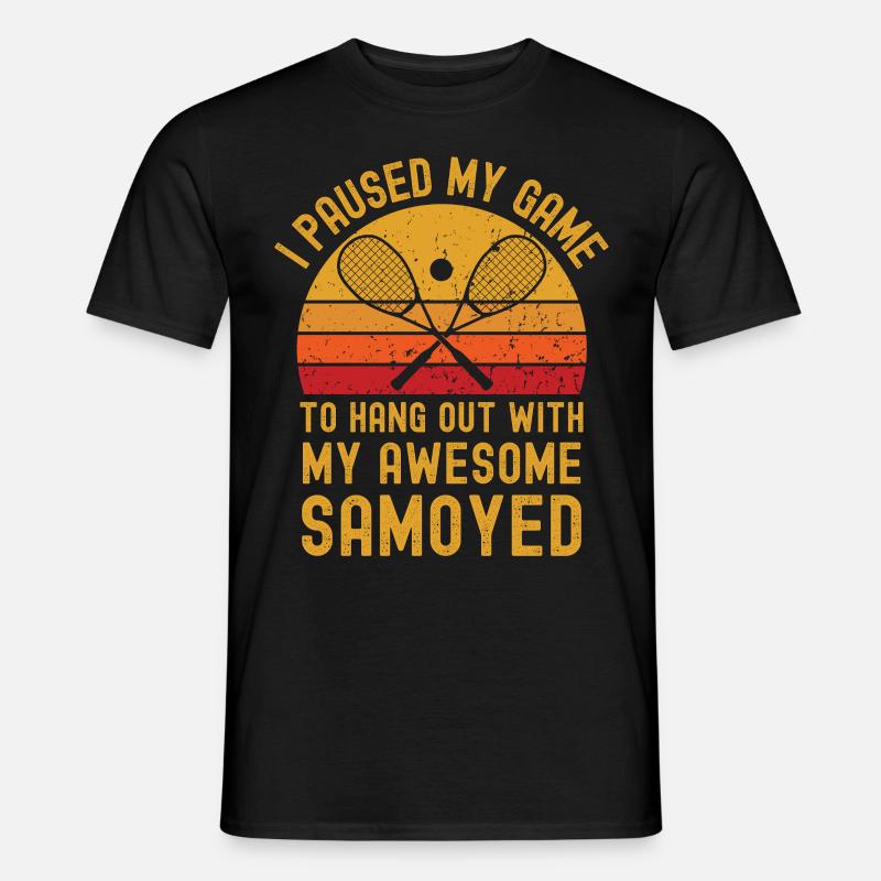 Squash und Samojede - Männer T-Shirt - Schwarz