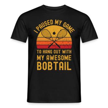 Squash and Bobtail - Men's T-Shirt - black - Front - AI Model Male 178 light (178cm)