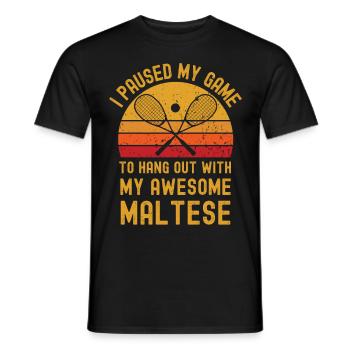 Courge et maltais - T-shirt homme - noir - Devant - AI Model Male 178 light (178cm)