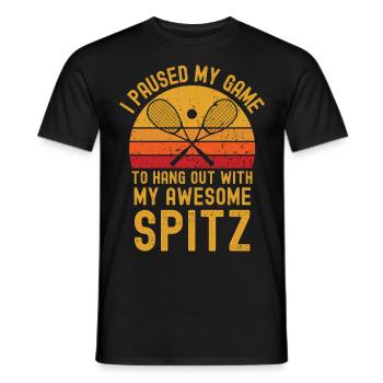 Courge et Spitz - T-shirt homme - noir - Devant - AI Model Male 178 light (178cm)