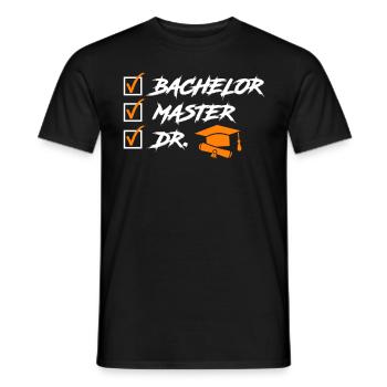 To Do List Enfin Docteur Doctorat - T-shirt homme - noir - Devant - AI Model Male 178 light (178cm)