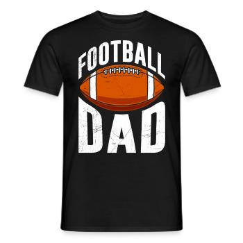 Papa du football américain - T-shirt homme - noir - Devant - AI Model Male 178 light (178cm)