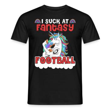 Je suis nul au Fantasy Football - T-shirt homme - noir - Devant - AI Model Male 178 light (178cm)