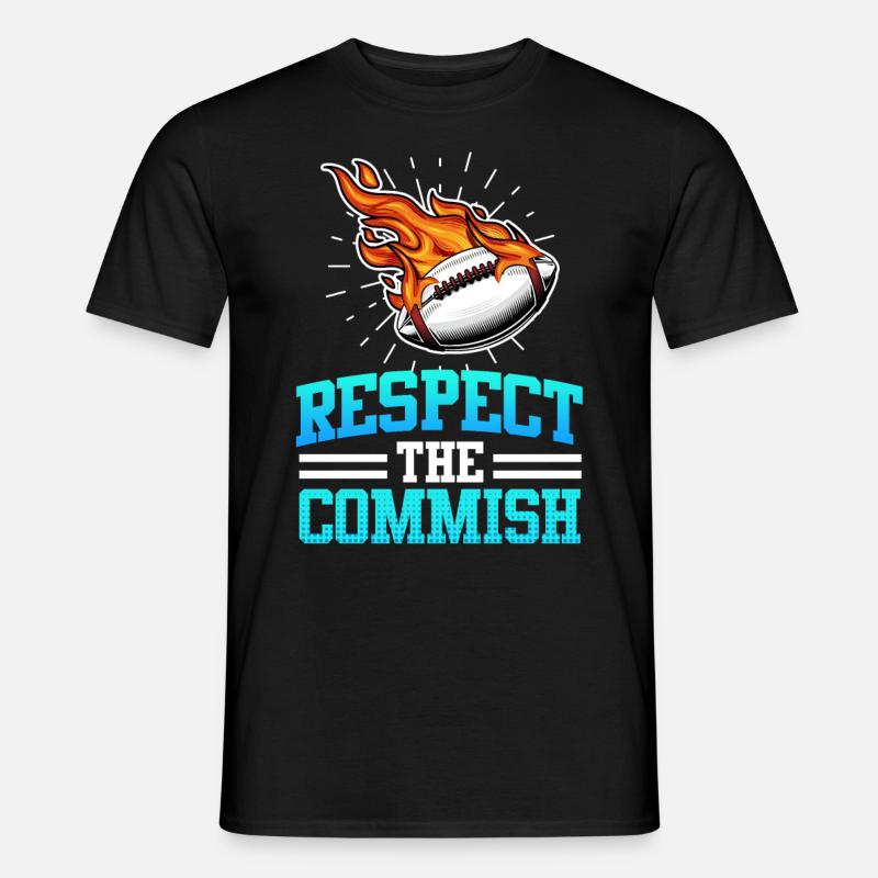 Respect the Commish Commissioner - Men's T-Shirt - black