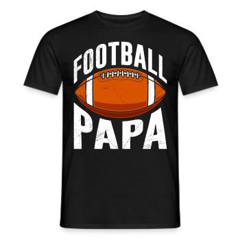 American football dad - Men's T-Shirt - black - Front - AI Model Male 178 light (178cm)