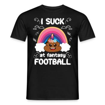 Mauvais joueur de football fantastique - T-shirt homme - noir - Devant - AI Model Male 178 light (178cm)