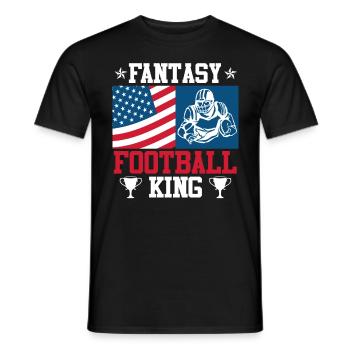 Fantasy Football König Fantasy Football Champ - Männer T-Shirt - Schwarz - Vorne - AI Model Male 178 light (178cm)