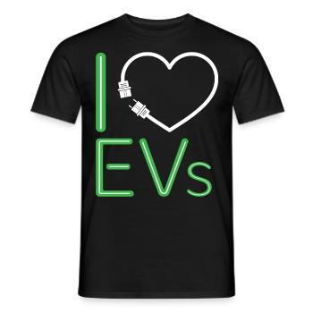 I Charge Electric Vehicle For Electric Car Fans - Männer T-Shirt - Schwarz - Vorne - AI Model Male 178 light (178cm)