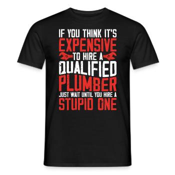 Plumbing Plumber Vintage If You - Männer T-Shirt - Schwarz - Vorne - AI Model Male 178 light (178cm)
