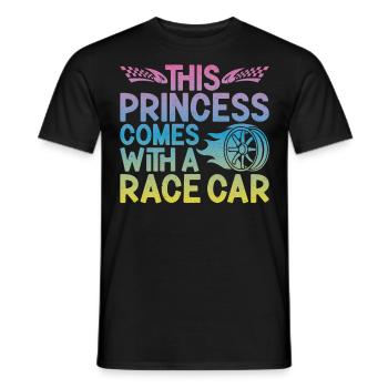 Drag Racing Race Car Girl This - Men's T-Shirt - black - Front - AI Model Male 178 light (178cm)