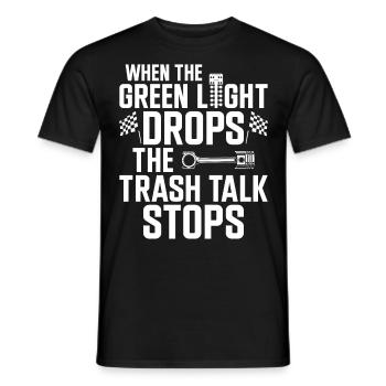 Drag Racing Race Car When The - Männer T-Shirt - Schwarz - Vorne - AI Model Male 178 light (178cm)