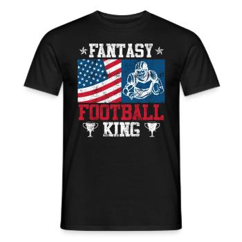 Fantasy Football König Fantasy Football Champ - Männer T-Shirt - Schwarz - Vorne - AI Model Male 178 light (178cm)