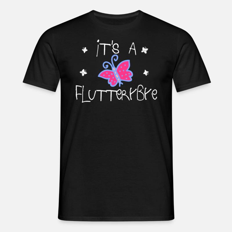 C’est un flutteryBye | Papillon - T-shirt Homme - noir