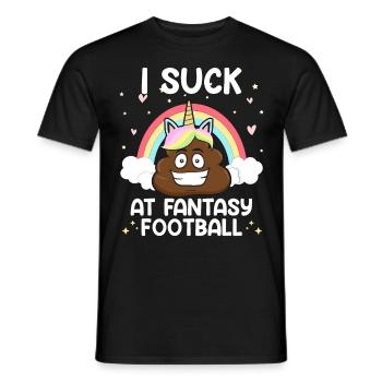 Je suis nul au football fantastique - T-shirt homme - noir - Devant - AI Model Male 178 light (178cm)