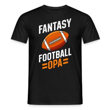 Grand-père de football fantastique - T-shirt homme - noir - Devant - AI Model Male 178 light (178cm)
