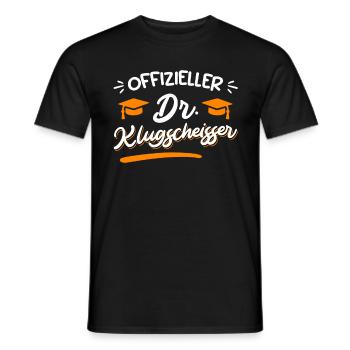 Doctorat officiel Smartass Ph.D Doctorat - T-shirt homme - noir - Devant - AI Model Male 178 light (178cm)