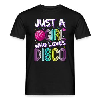 Disco Party Retro Vintage Club Groovy Lifestyles - Men's T-Shirt - black - Front - AI Model Male 178 light (178cm)