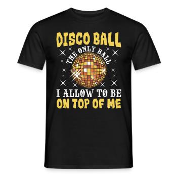 Groovy Retro Party Club Disco Fever Lifes Vintage - Men's T-Shirt - black - Front - AI Model Male 178 light (178cm)