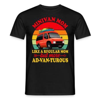 Minivan Moms Super Mom Drives Minivan Lifestyle - Men's T-Shirt - black - Front - AI Model Male 178 light (178cm)