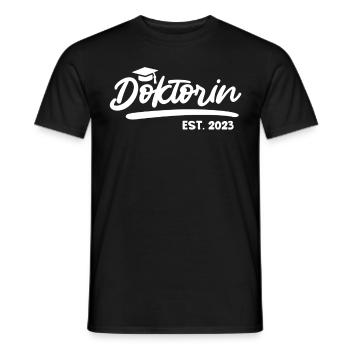 Doktorin seit 2023 Abschluss Ph.D Doktortitel - Männer T-Shirt - Schwarz - Vorne - AI Model Male 178 light (178cm)