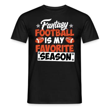Saison de football Fantasy - T-shirt homme - noir - Devant - AI Model Male 178 light (178cm)