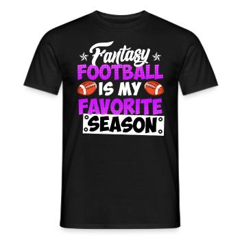 Saison de football Fantasy - T-shirt homme - noir - Devant - AI Model Male 178 light (178cm)