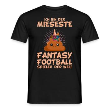 Mieser Fantasy Football Spieler - Männer T-Shirt - Schwarz - Vorne - AI Model Male 178 light (178cm)