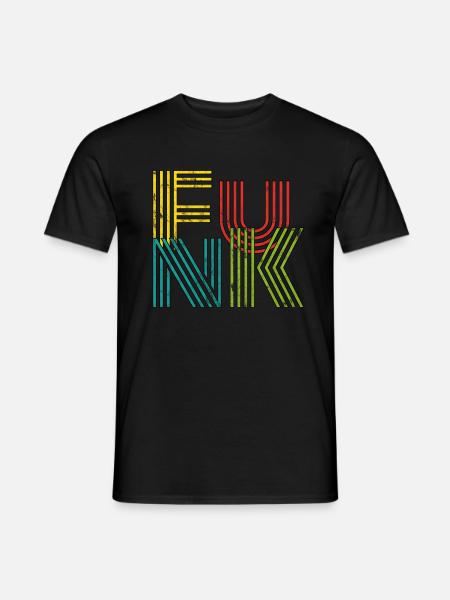 Funk Musik Retro - Männer T-Shirt - Schwarz