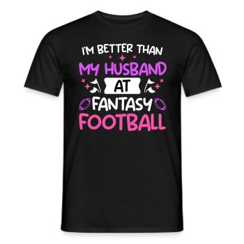 Femme de football Fantasy - T-shirt homme - noir - Devant - AI Model Male 178 light (178cm)