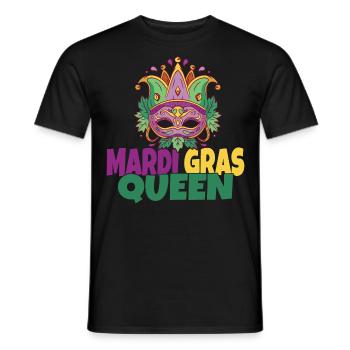 Reine du Mardi Gras - T-shirt homme - noir - Devant - AI Model Male 178 light (178cm)