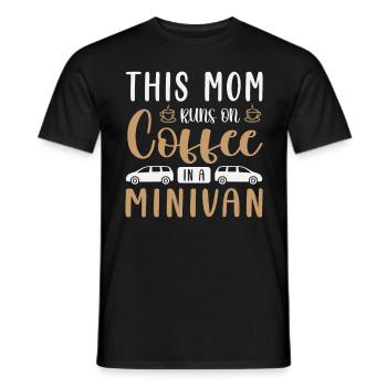 Powertrains Minivan Moms Super Mom Minivan Lifestyle - Men's T-Shirt - black - Front - AI Model Male 178 light (178cm)