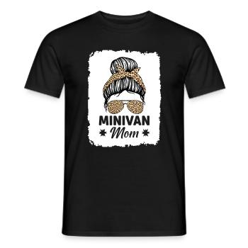 Rides Minivan Super Mom Minivan Mothers Lebenssti - Men's T-Shirt - black - Front - AI Model Male 178 light (178cm)