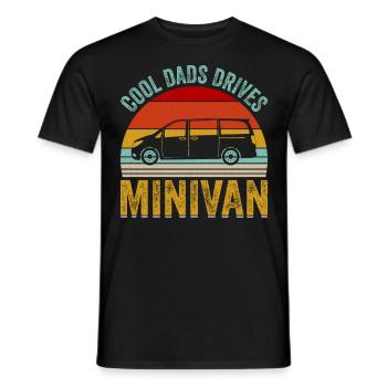 Papa conduit Minivan Papa Minivan Papa Mode de vie - T-shirt homme - noir - Devant - AI Model Male 178 light (178cm)