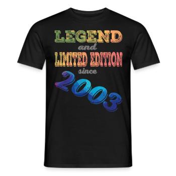 LEGEND AND LIMITED EDITION - Männer T-Shirt - Schwarz - Vorne - AI Model Male 178 light (178cm)