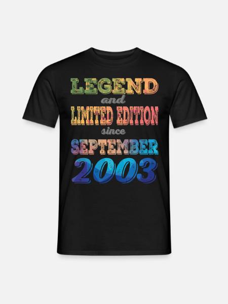LEGEND AND LIMITED EDITION - Männer T-Shirt - Schwarz