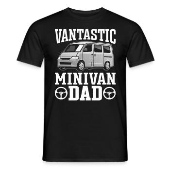 Working Daddy Drives Minivan Dad Lifestyle Dads - T-shirt homme - noir - Devant - AI Model Male 178 light (178cm)