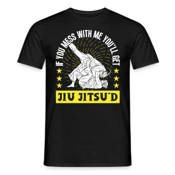 Jujutsu vous obtiendrez Jiu Jitsud Arts Martiaux MMA - T-shirt homme - noir - Devant - AI Model Male 178 light (178cm)