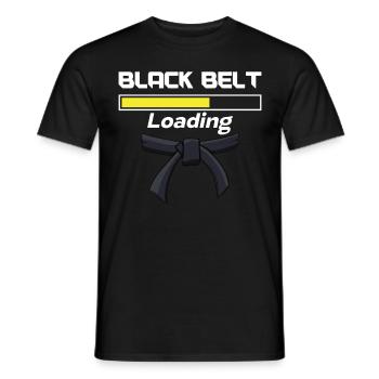 Jiu jitsu Black Belt Chargement Jujutsu Arts Martiaux - T-shirt homme - noir - Devant - AI Model Male 178 light (178cm)