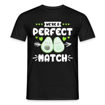 Nous sommes un couple parfait Chers végétaliens - T-shirt homme - noir - Devant - AI Model Male 178 light (178cm)