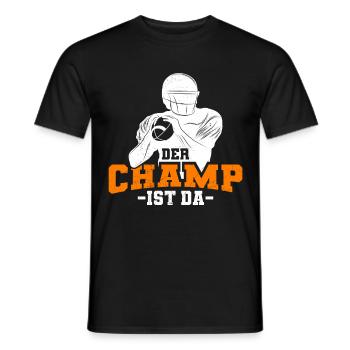Der Fantasy Football Champ ist da - Männer T-Shirt - Schwarz - Vorne - AI Model Male 178 light (178cm)