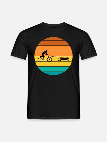 Bikejöring HundScooting Hund Sport Fahrrad Fahrrad Fahrt - Männer T-Shirt - Schwarz