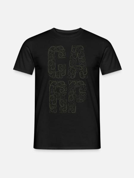 Karpfen Carp Haken Hook Karpfenangeln Oliv - Männer T-Shirt - Schwarz