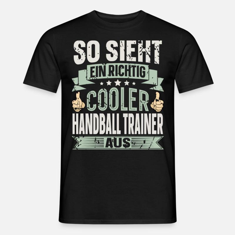 Handballtrainer Handball - Männer T-Shirt - Schwarz